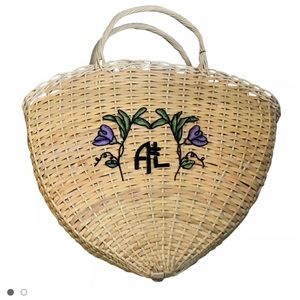 Adam Lippes Wicker Basket, natural color.